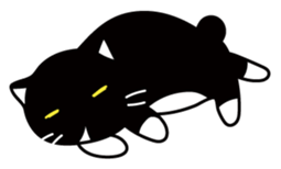 The bossy cat look like a panda. sticker #9783049