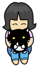 The bossy cat look like a panda. sticker #9783050