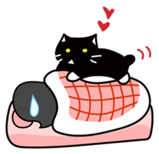 The bossy cat look like a panda. sticker #9783051