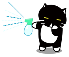 The bossy cat look like a panda. sticker #9783052