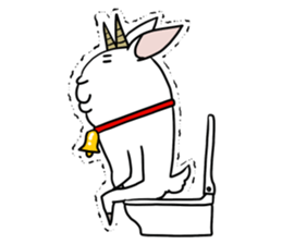 Pepper a goat sticker #9783855