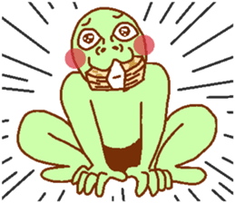 Green man to be fished Passing sticker #9783987