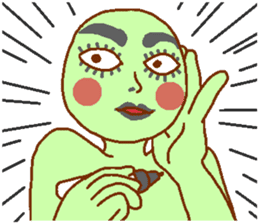 Green man to be fished Passing sticker #9783995