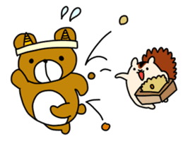 Enjoy February with bear and squirrel!! sticker #9784016