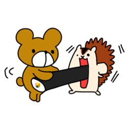 Enjoy February with bear and squirrel!! sticker #9784019