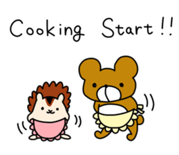 Enjoy February with bear and squirrel!! sticker #9784024