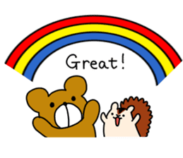 Enjoy February with bear and squirrel!! sticker #9784042