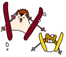 Enjoy February with bear and squirrel!! sticker #9784046