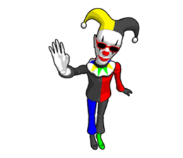 Clown doll sticker #9784302