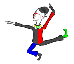 Clown doll sticker #9784327