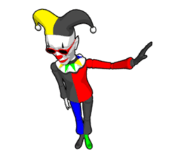 Clown doll sticker #9784328