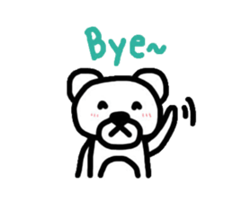 Meay-chee The Polar Bear sticker #9784735