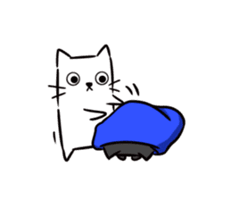 Kawaii cats [Shiro and Kuro] sticker #9785329