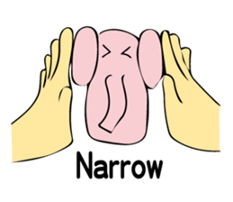 Little pink  elephant fairy sticker #9786085