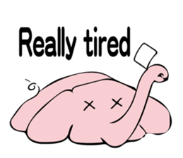 Little pink  elephant fairy sticker #9786086