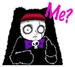 Goth and Steampunk girls sticker #9786222