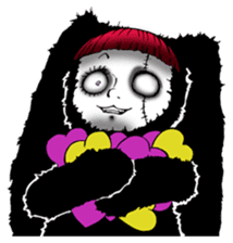 Goth and Steampunk girls sticker #9786225