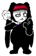 Goth and Steampunk girls sticker #9786226