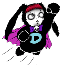 Goth and Steampunk girls sticker #9786227