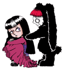 Goth and Steampunk girls sticker #9786228