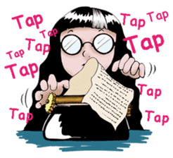 Goth and Steampunk girls sticker #9786230