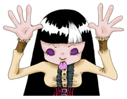 Goth and Steampunk girls sticker #9786233