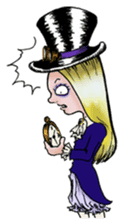 Goth and Steampunk girls sticker #9786235