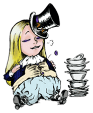 Goth and Steampunk girls sticker #9786240