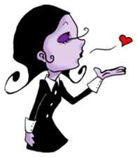 Goth and Steampunk girls sticker #9786241