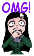 Goth and Steampunk girls sticker #9786242