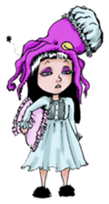 Goth and Steampunk girls sticker #9786247