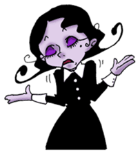 Goth and Steampunk girls sticker #9786251