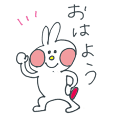 Hakata Mentai rabbit sticker #9786456