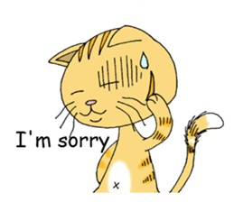 haluneko english01 sticker #9787505