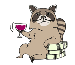 The Great Raccoon sticker #9788097