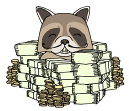 The Great Raccoon sticker #9788098