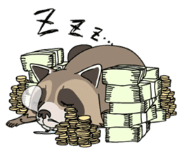 The Great Raccoon sticker #9788100