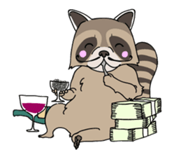 The Great Raccoon sticker #9788104