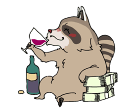 The Great Raccoon sticker #9788105