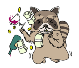 The Great Raccoon sticker #9788106