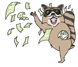 The Great Raccoon sticker #9788121