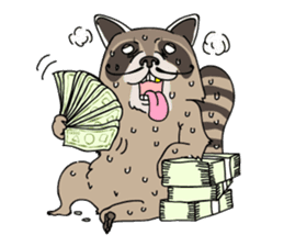 The Great Raccoon sticker #9788122
