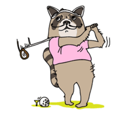 The Great Raccoon sticker #9788128