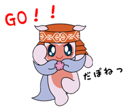 Local mascot in Abashiri "Nipone" sticker #9790098