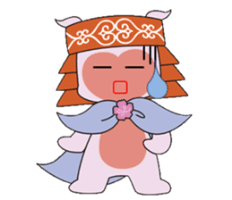 Local mascot in Abashiri "Nipone" sticker #9790114