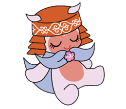Local mascot in Abashiri "Nipone" sticker #9790127