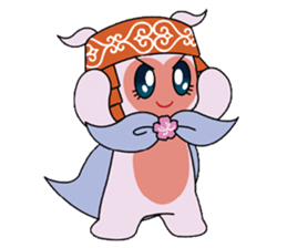 Local mascot in Abashiri "Nipone" sticker #9790128