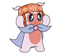 Local mascot in Abashiri "Nipone" sticker #9790128
