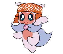Local mascot in Abashiri "Nipone" sticker #9790129
