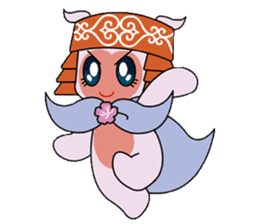 Local mascot in Abashiri "Nipone" sticker #9790129